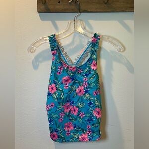 Lands’ End girls size large 10-13 tankini swim top